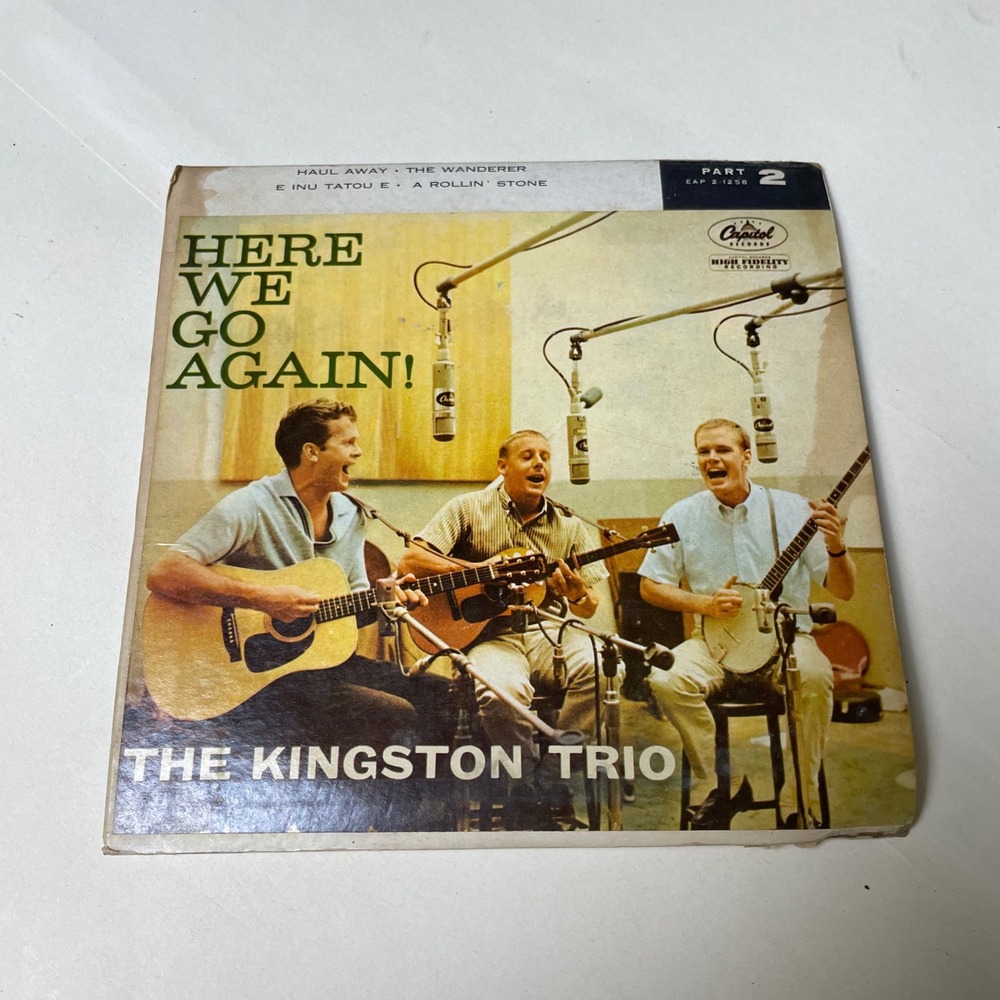 Kingston‎ Trio Here We Go Again! Vintage Vinyl Record Part 2 EAP 2-1258